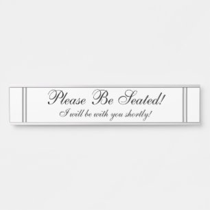 "着席させて下さい! " サインプレート