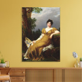 着席したポートレート キャンバスプリント (インサイチュ (リビング))