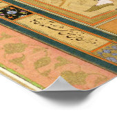 着席した女の子は、髪を巻き毛に、tから ポスター (角)