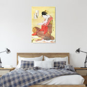 着席した女読性 キャンバスプリント (インサイチュ (寝室))