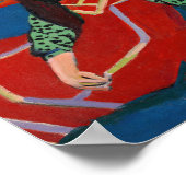 着席した少女 | Ernst Ludwig Kirchner ポスター (角)