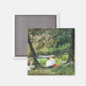 着席した2人の女性 マグネット (正面/裏面)