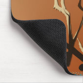 着席のかわいらしいシャム猫のマウスパッド マウスパッド (コーナー)