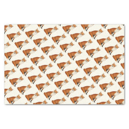 着席のアカギツネの野性生物のティッシュペーパー 薄葉紙