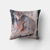 着席のオオカミ2000年 クッション (裏面)