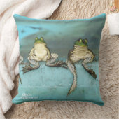 着席のカエル クッション (ブランケット)