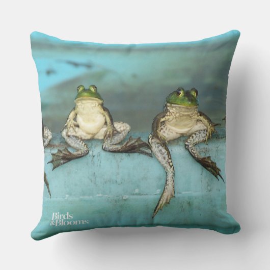 着席のカエル クッション (裏面)