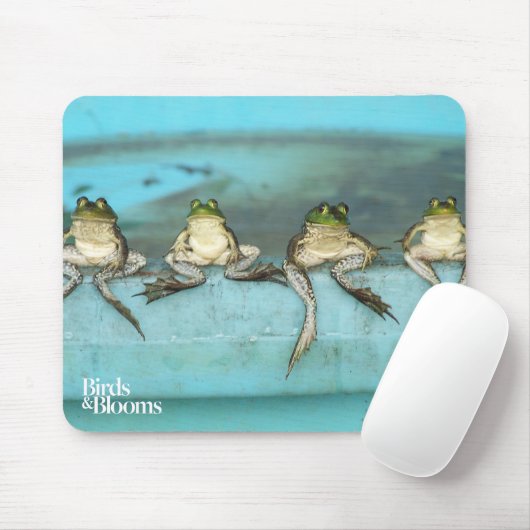 着席のカエル マウスパッド (マウス)
