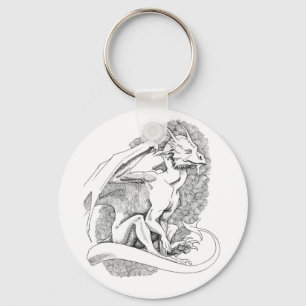 着席のドラゴンKeychain キーホルダー