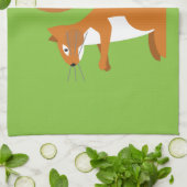 着席のリス キッチンタオル (折り畳み)