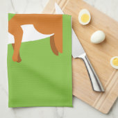 着席のリス キッチンタオル (四つ折り)