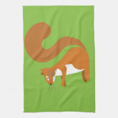 着席のリス キッチンタオル (縦)