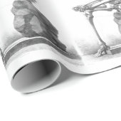 着席のヴィンテージの骨組考えるなギフトの紙 ラッピングペーパー (ロールコーナー)