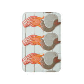 着席の赤毛の人魚 バスマット (正面縦)