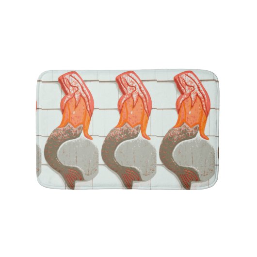 着席の赤毛の人魚 バスマット (正面)