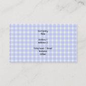 着席の黒猫のシルエット。 淡いブルーの点検 名刺 (裏面)