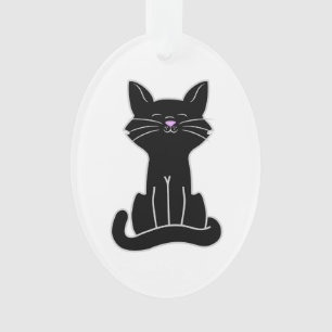 着席の黒猫 オーナメント