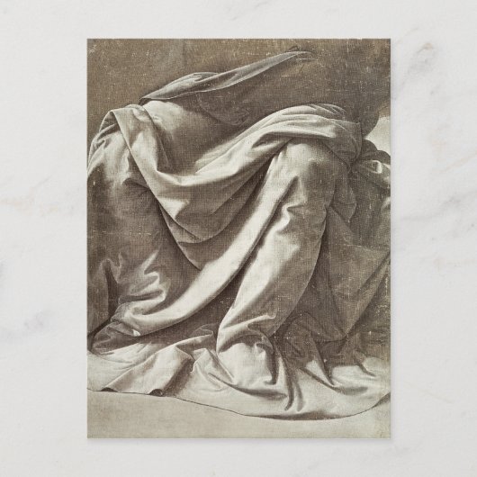 着席姿のドレープ勉強, c.1475-80 ポストカード (正面)