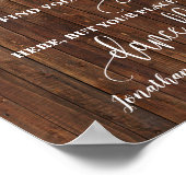 着席案内 ウェスタンスタイルの結婚式 披露宴看板 ポスター (角)