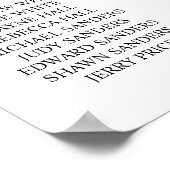 着席案内 ウェディング席次表ポスター ポスター (角)