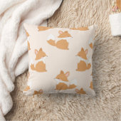 着座キツネチャーム クッション (ブランケット)