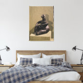 着座女性姿、紀元前3500年～2500年 キャンバスプリント (インサイチュ (寝室))