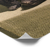 着座女性姿、紀元前3500年～2500年 ポスター (角)