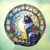 着座猫ステンドグラススタイルサンキャッチャー ウィンドウサイン (シート3)