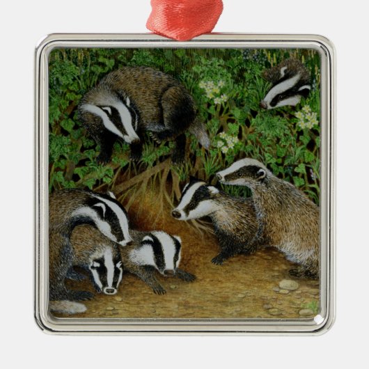 着手 メタルオーナメント (正面)