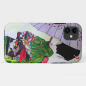 着日本の物と傘の芸者 Case-Mate iPhoneケース (裏面(横))