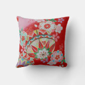 着日本の物織物 クッション (裏面)