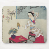 着服朝で マウスパッド (正面)