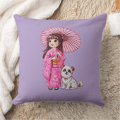 着物かわいこちゃん&子毛枕 クッション (ブランケット)