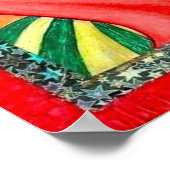 着物のポスターを着た女性 ポスター (角)