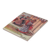 着物のヴィンテージルイWainの猫 タイル (側面)