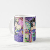 *着物の人魚* -マグ コーヒーマグカップ (正面左)