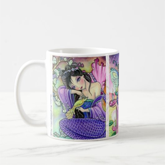 *着物の人魚* -マグ コーヒーマグカップ (左)