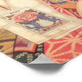 着物の女性サンダルヴィンテージ日本の広告 ポスター (角)