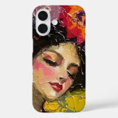 着物の幸せな女性 Case-Mate iPhoneケース (裏面)