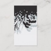 着物の花の名刺 名刺 (裏面)