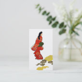 着物のMikaeri Bijin 名刺 (スタンド正面)