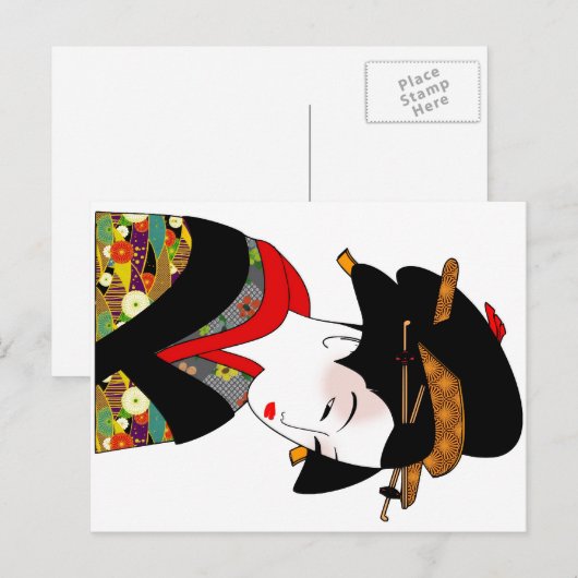 着物はがき ポストカード (正面/裏面)