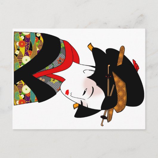 着物はがき ポストカード (正面)