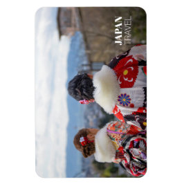 着物を着た女の子，京都，日本のお土産 マグネット
