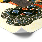 着物を着た猫・たこ国芳日本のファインアート ポスター (角)