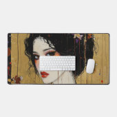 着物を着た美女 デスクマット (キーボード&マウス)