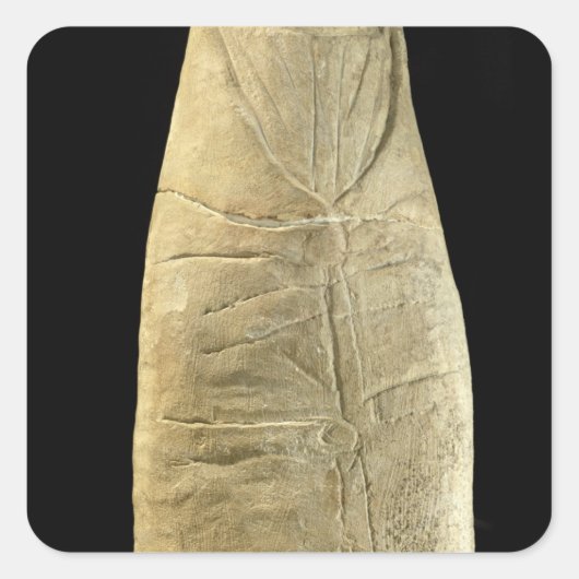 着物を羽織っている子 スクエアシール (正面)