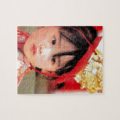 着物を身に着けている日本のな小さな女の子 ジグソーパズル (横)