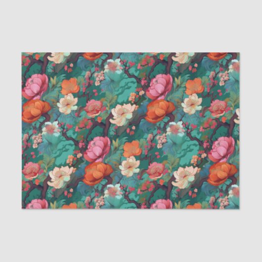 着物インスパイア柄ティッシュペーパー 薄葉紙 (正面)