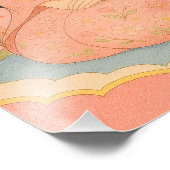 着物エレガントの女の子 – 日本のスタイルウォールアート フォトプリント            (角)